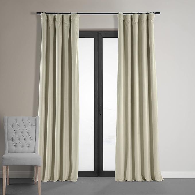 HPD Half Price Drapes Signature Velvet Blackout Curtains For Bedroom 50 x 108 (1 Panel), VPCH-160... | Amazon (US)