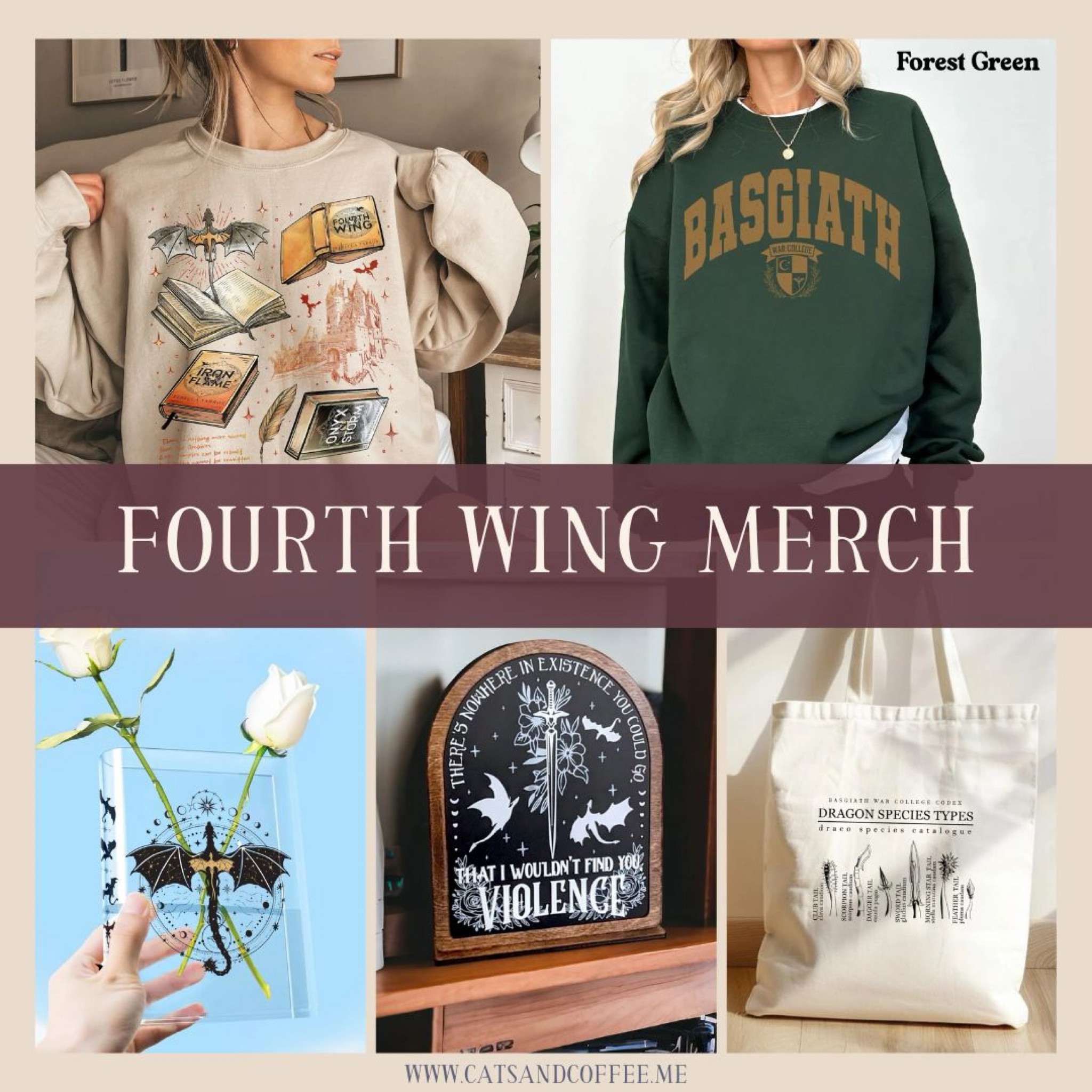 Fourth Wing Inspired Finds from Etsy - Get ready for the newest book in the Empyrean Series! Embark on an adventure with the mythical world of dragons in the Fourth Wing series by Rebecca Yarros, and dive into this curated collection of themed merchandise from Etsy! ✨ Discover enchanting treasures like expressive dragon-themed graphic tees, elegant home decor, captivating wall art, intricate bookmarks, and more. Immerse yourself in the magic of the series with these unique finds tailored for devoted fans of dragon-filled tales. 📚🐉

#LTKHome #LTKMidsize #LTKGiftGuide