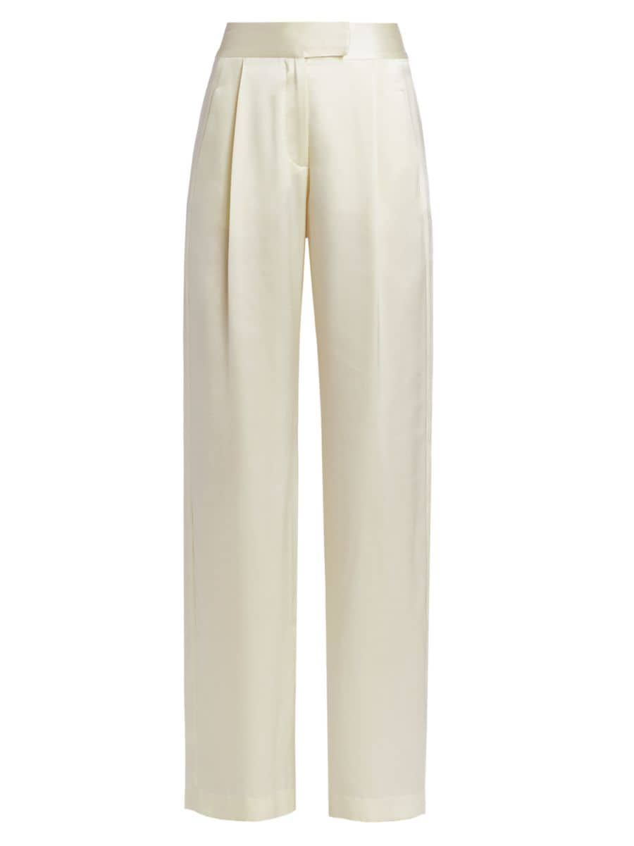 The Sei Wide-Leg Silk Trousers | Saks Fifth Avenue