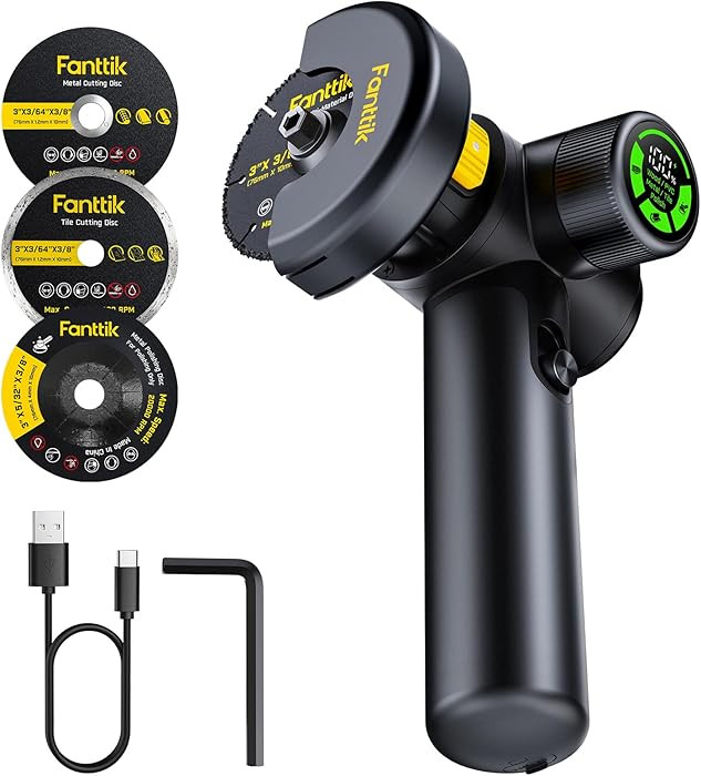 Fanttik M10 ACE Cordless Angle Grinder Brushless, 3 Inch Compact Cut Off Tool with LED Display, 3... | Amazon (US)