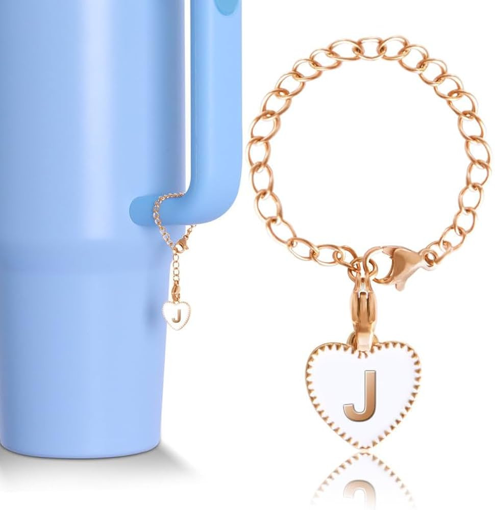 Letter Charm Accessories for Stanley Cup, Name ID Letter Handle Charm For Stanley/Simple Modern T... | Amazon (US)