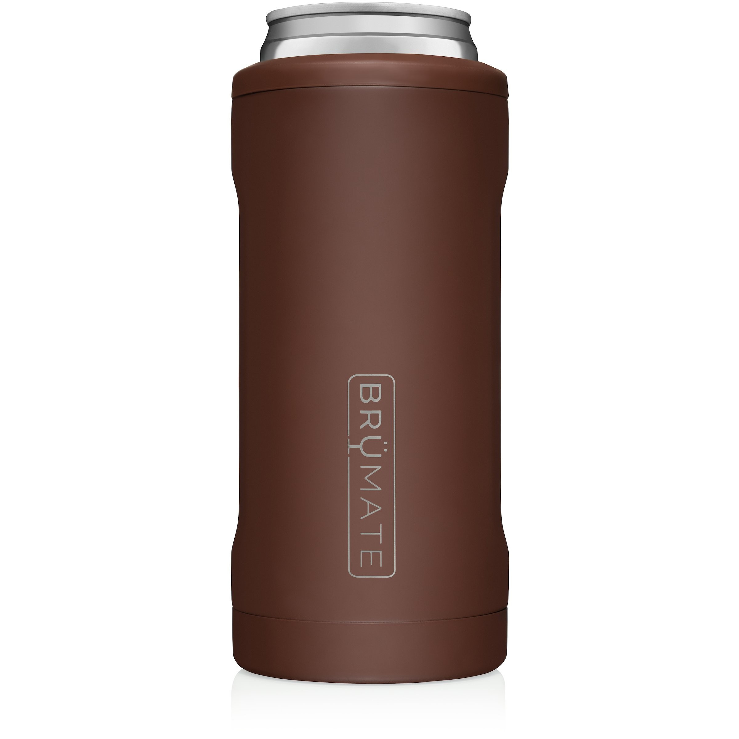 Hopsulator Slim | Matte Pecan | 12oz Slim Cans | BruMate