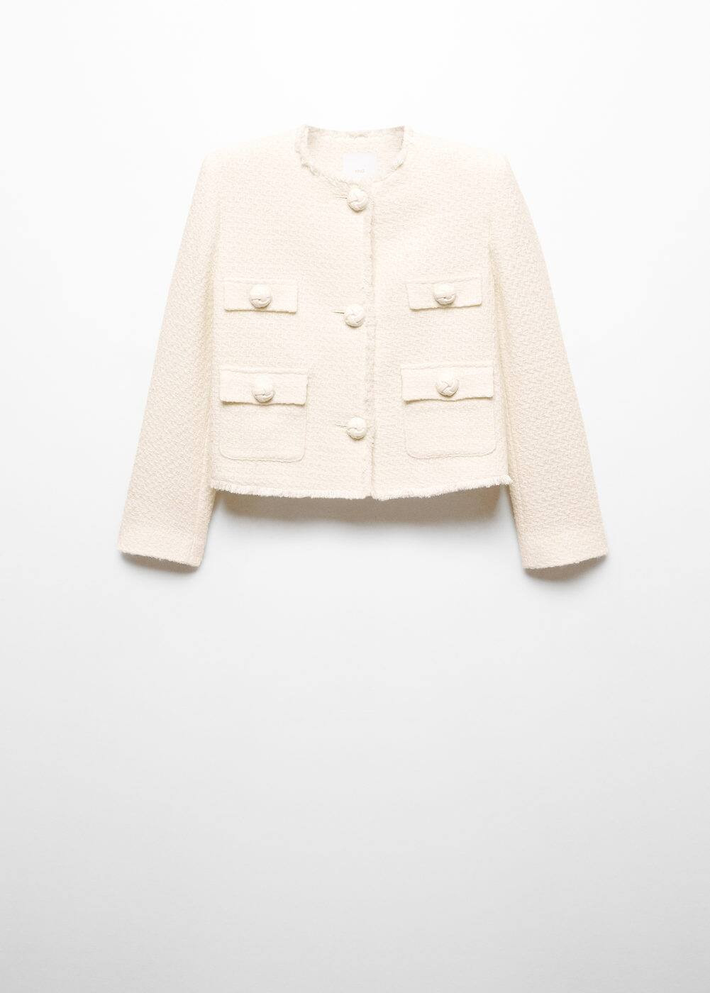 Pocket tweed jacket | MANGO (US)
