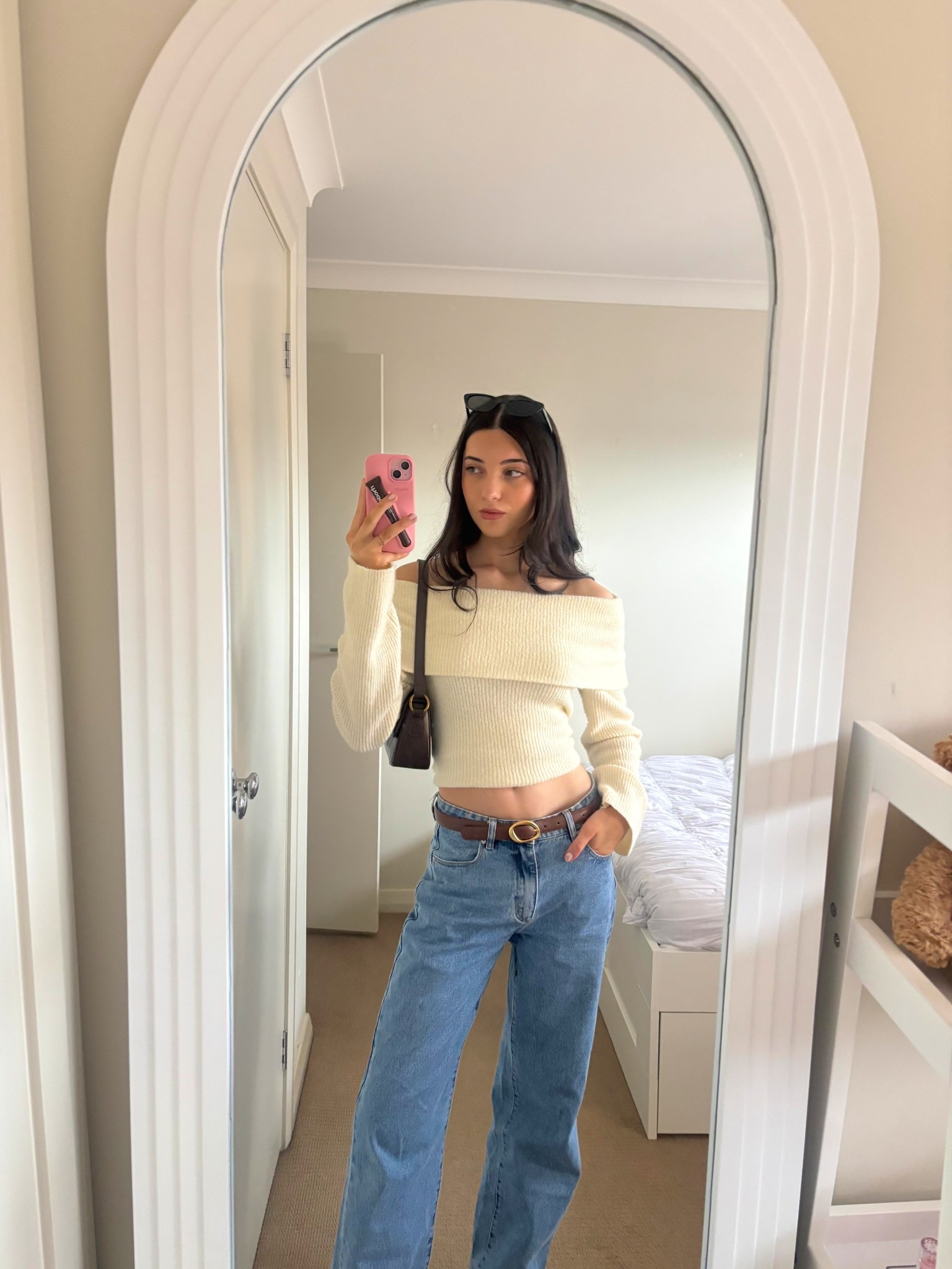 love a cute and cosy date night outfit! obsessed with this brown belt paired with the beige sweater 🤎

#LTKaustralia #LTKwinter #LTKdatenight