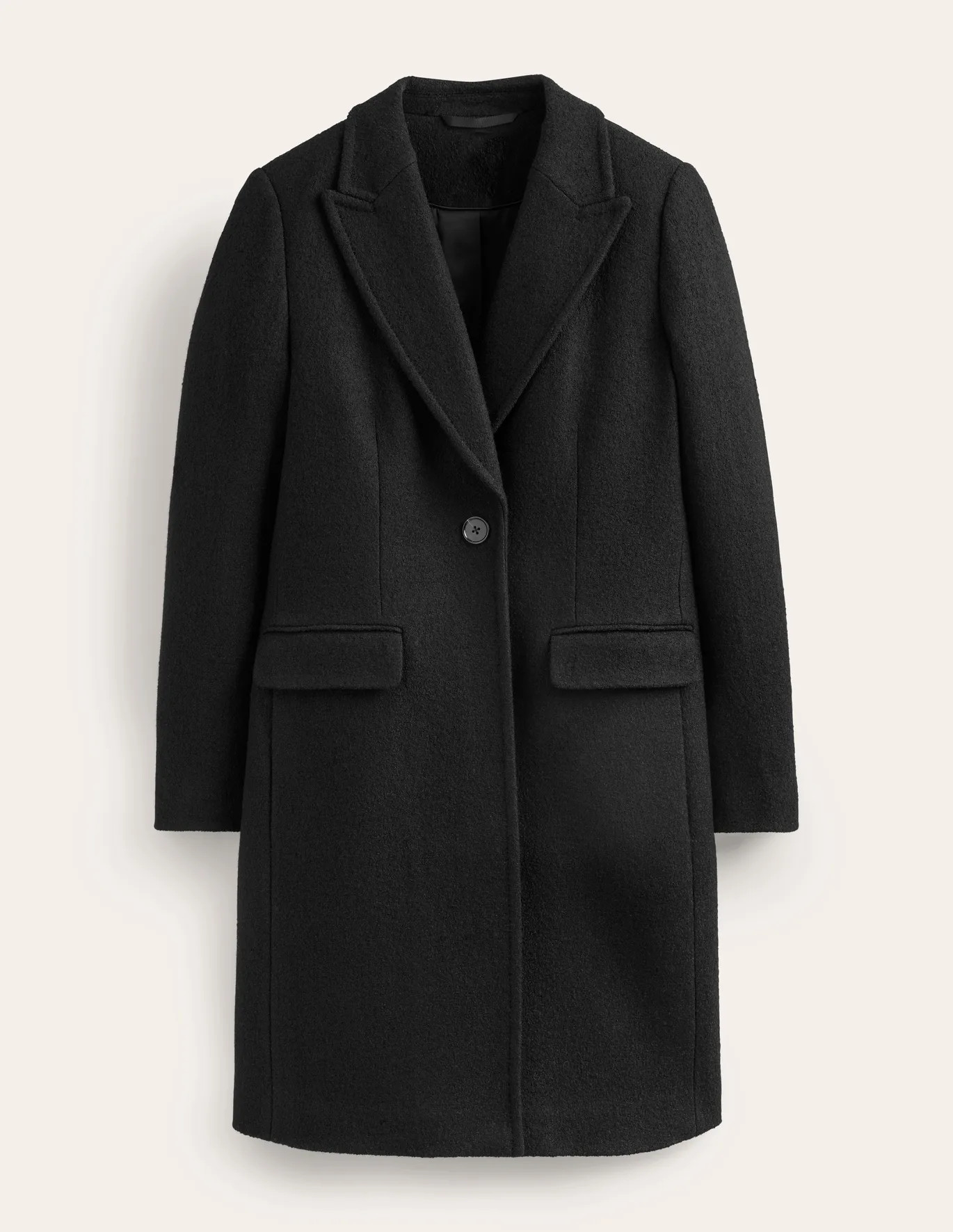 Canterbury Textured Coat - Black | Boden (US)
