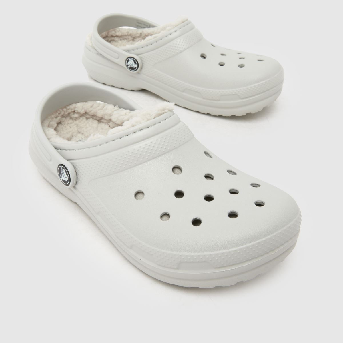 Kids Junior Grey Crocs Classic Lined Clog Sandals | schuh | Schuh