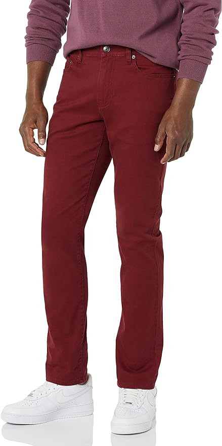 Amazon Essentials Men's Slim-Fit Pants, 5-Pocket Stretch Twill Design | Amazon (US)