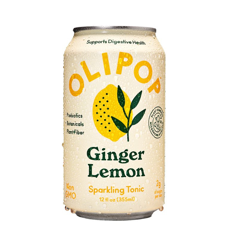 OLIPOP Ginger Lemon, A New Kind of Soda, 12 fl oz (12 pack) | Walmart (US)