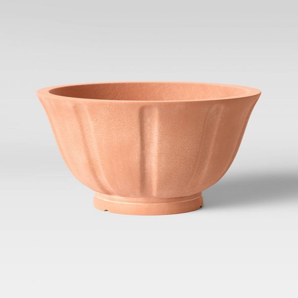 12" Concrete Footed Bowl Terracotta - Smith & Hawken™ | Target