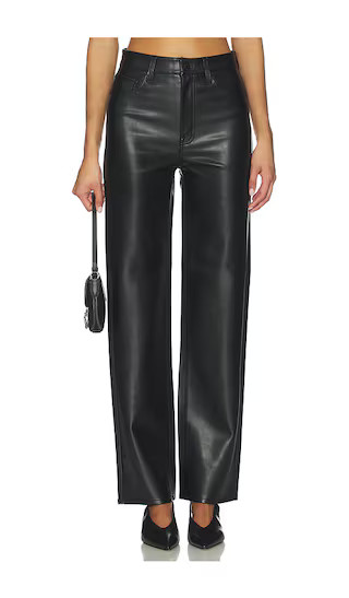 Cassie Super High Rise Straight in Onyx | Revolve Clothing (Global)