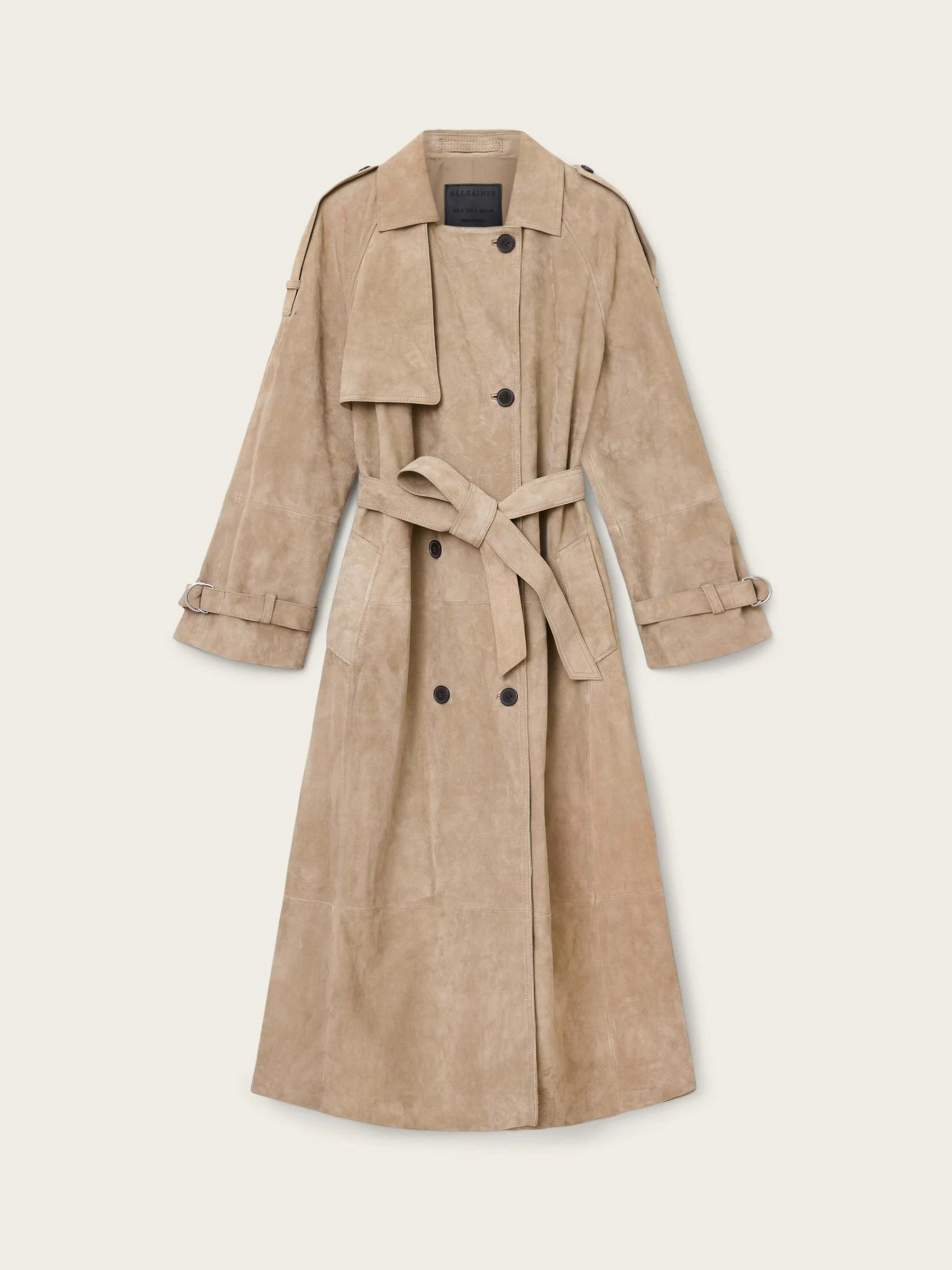 All Saints AllSaints Brown Reed Trench Coat | Next US