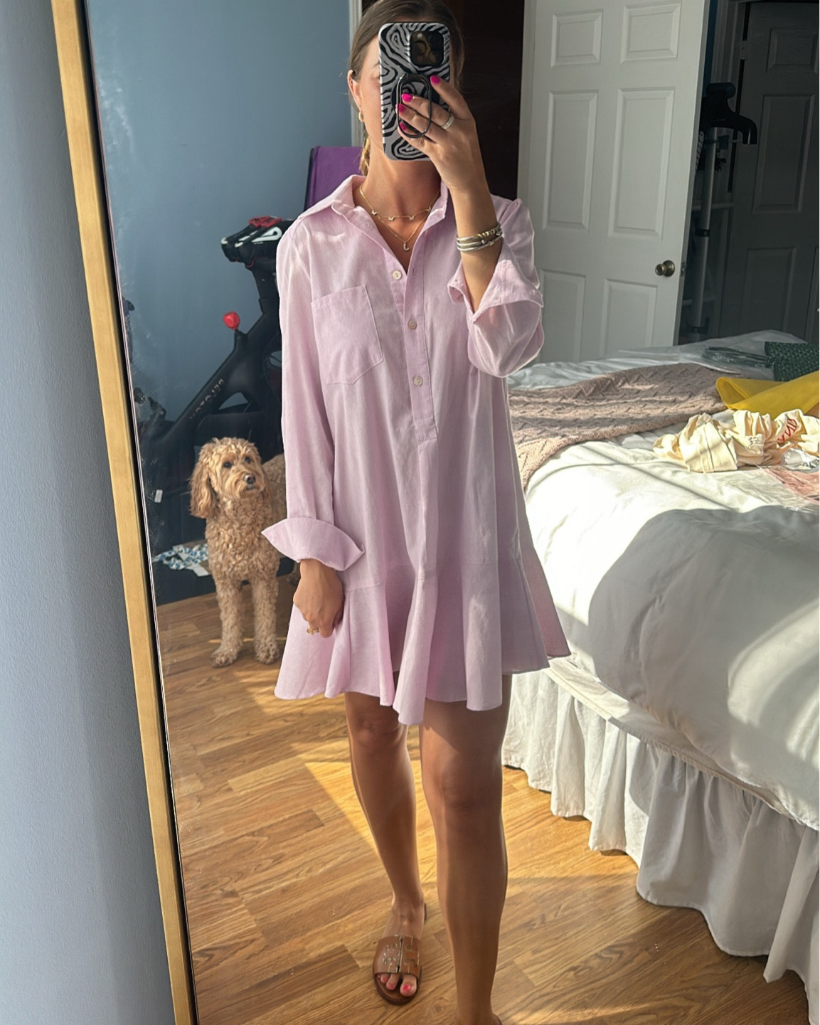 The perfect everyday dress
Wearing size XS

Swing dress, shift dress, Tuckernuck, pink linen dress, gold jewelry, butterfly necklace, initial necklace, Tory Burch slides, summer staple, summer dress 

#LTKShoeCrush #LTKWorkwear #LTKStyleTip