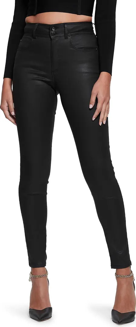 Shape Up Coated High Waist Straight Leg Jeans | Nordstrom