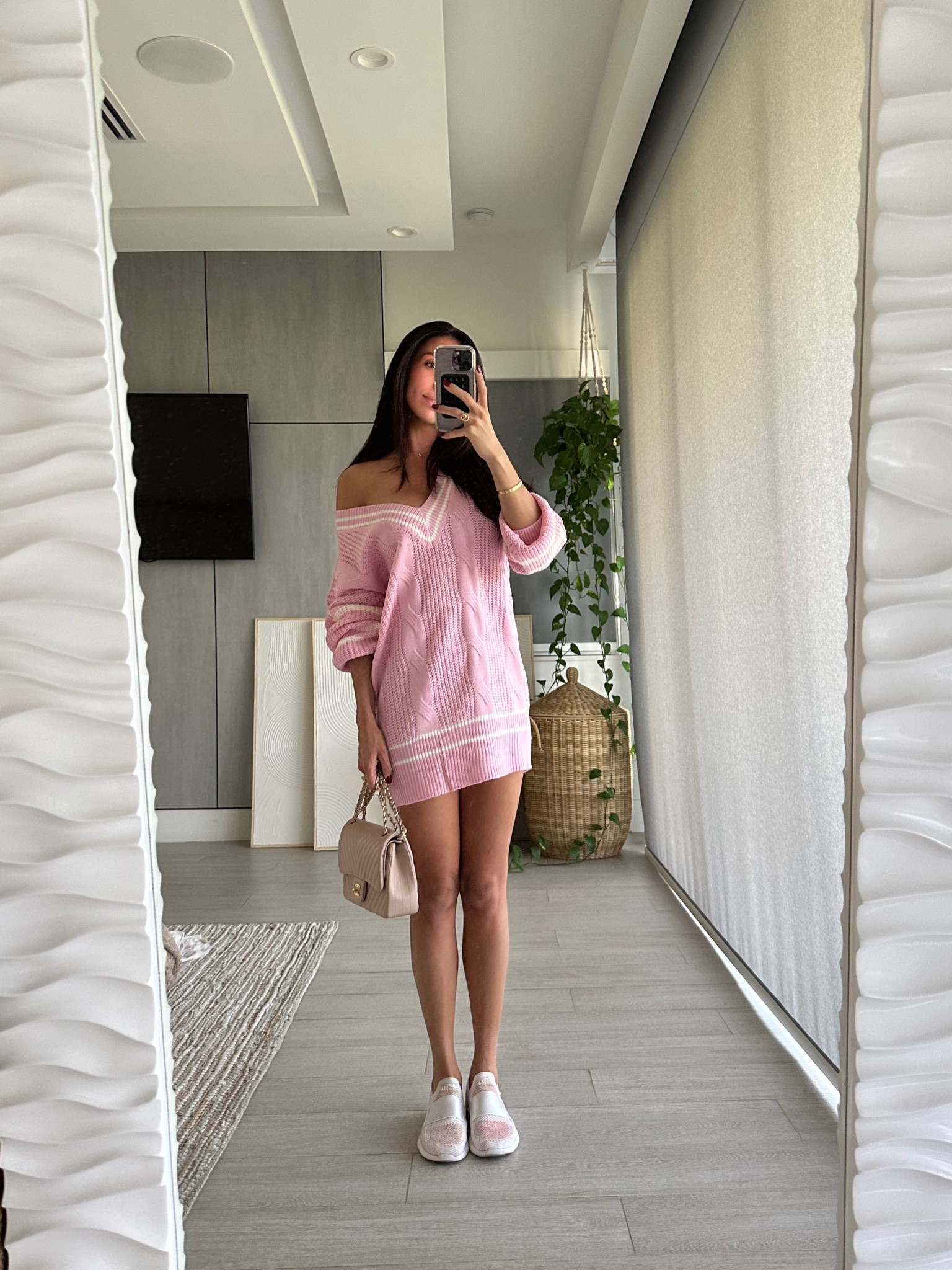 Cute and comfy in this varsity knit! I’m wearing a size small - it’s short so if between sizes I would size up! 

#LTKtravel #LTKSeasonal #LTKfindsunder100