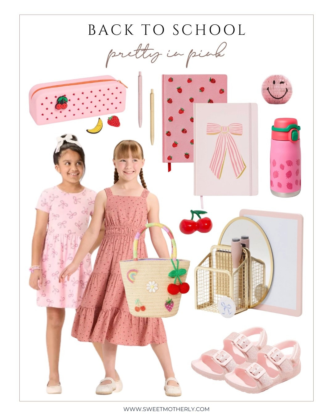 Sweet strawberry notebooks, pink backpacks, and bow dresses make this the ultimate back to school pink edit.

#LTKKids #LTKStyleTip #LTKFindsUnder50
