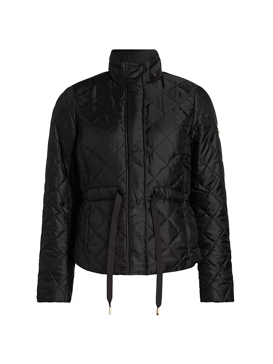 Women's Belted Puffer Jacket - Black - Size XS | Saks Fifth Avenue