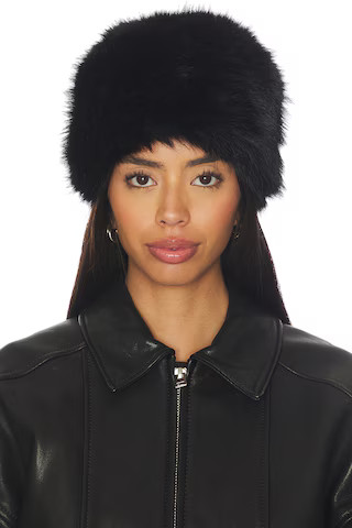 Apparis Margot Sable Pillbox Hat in Noir from Revolve.com | Revolve Clothing (Global)