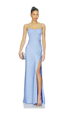 ASTR the Label x REVOLVE Zinnia Gown in Periwinkle from Revolve.com | Revolve Clothing (Global)