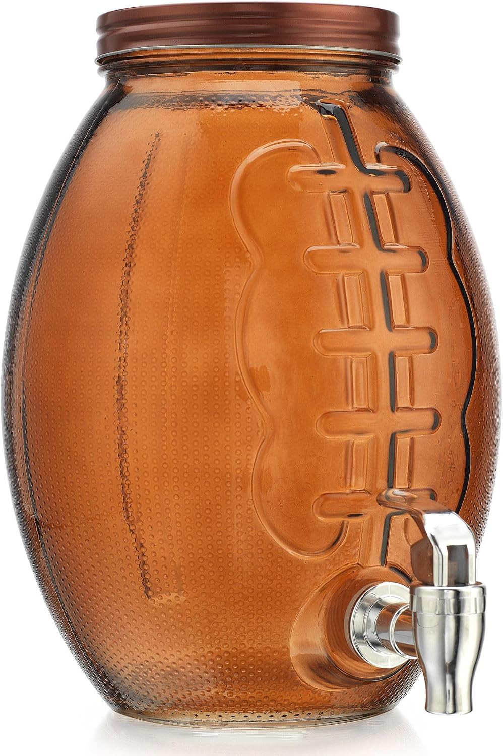 Football Shaped Drink dispenser, Glass Beverage Dispenser For Football Party & decorations, Drink Dispenser With 100% Leakproof Spigot Perfect For Parties And Daily Use 1 GALLON | Amazon (US)