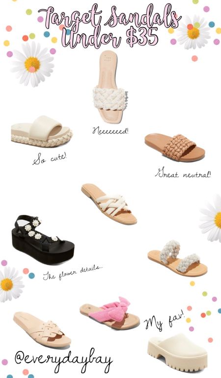 Target Sandals, Summer Shoes, Summer sandals, affordable summer shoes 

#LTKSeasonal