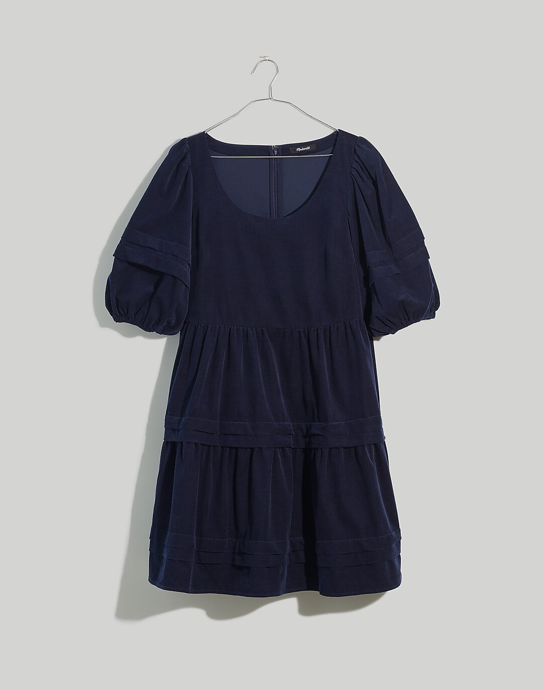 Corduroy Tiered Mini Dress | Madewell