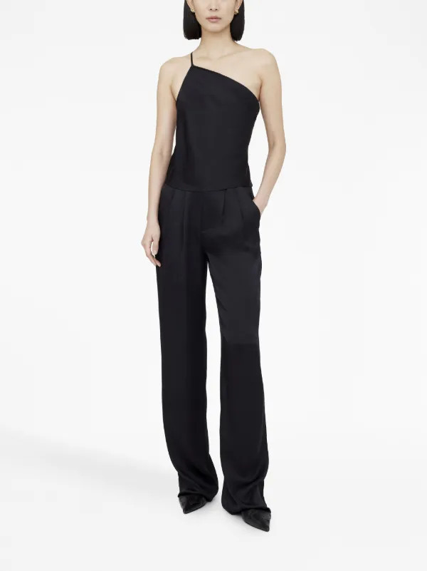 ANINE BING Mandy one-shoulder Top - Farfetch | Farfetch Global