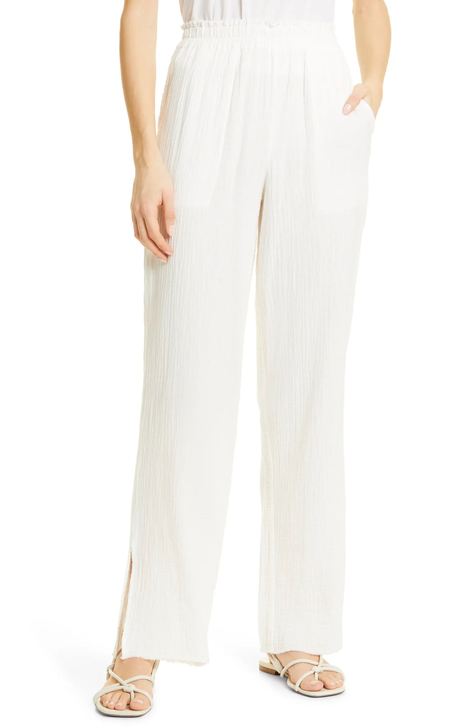 Leon Straight Leg Cotton Pants | Nordstrom