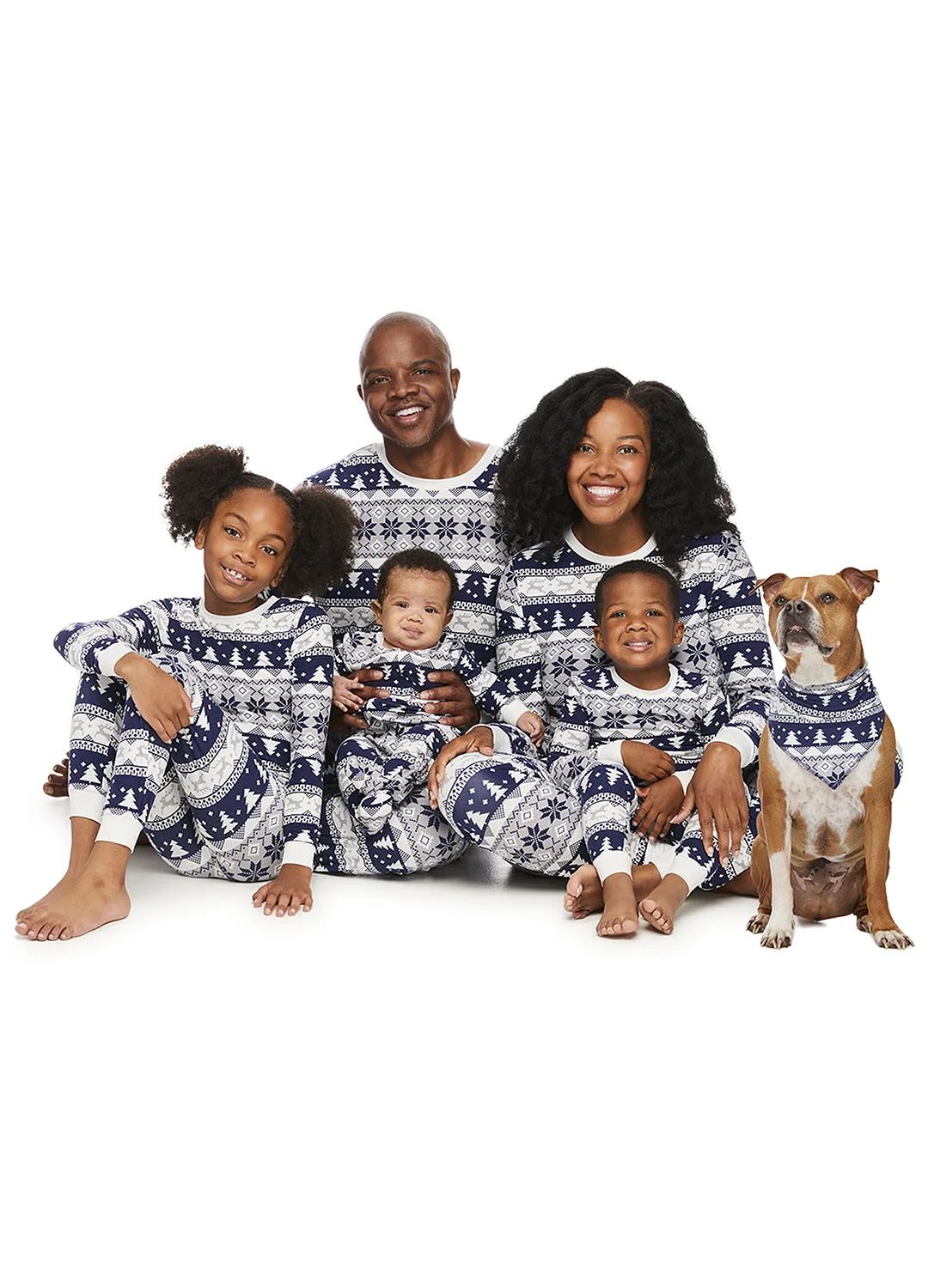 Jolly Jammies Fair Isle Stripe Matching Family Christmas Pajama Set | Walmart (US)