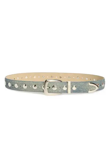 Steve Madden Studded Belt in Denim at Nordstrom Rack, Size Large | Nordstrom Rack