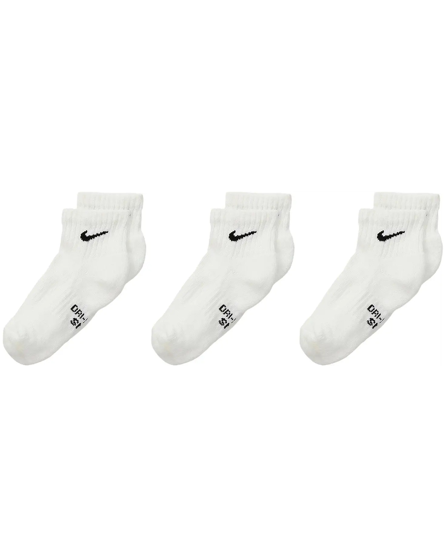 Performance Cushioned Dri-FIT™ Quarter Training Socks 6-Pair Pack (Little Kid/Big Kid) | Zappos