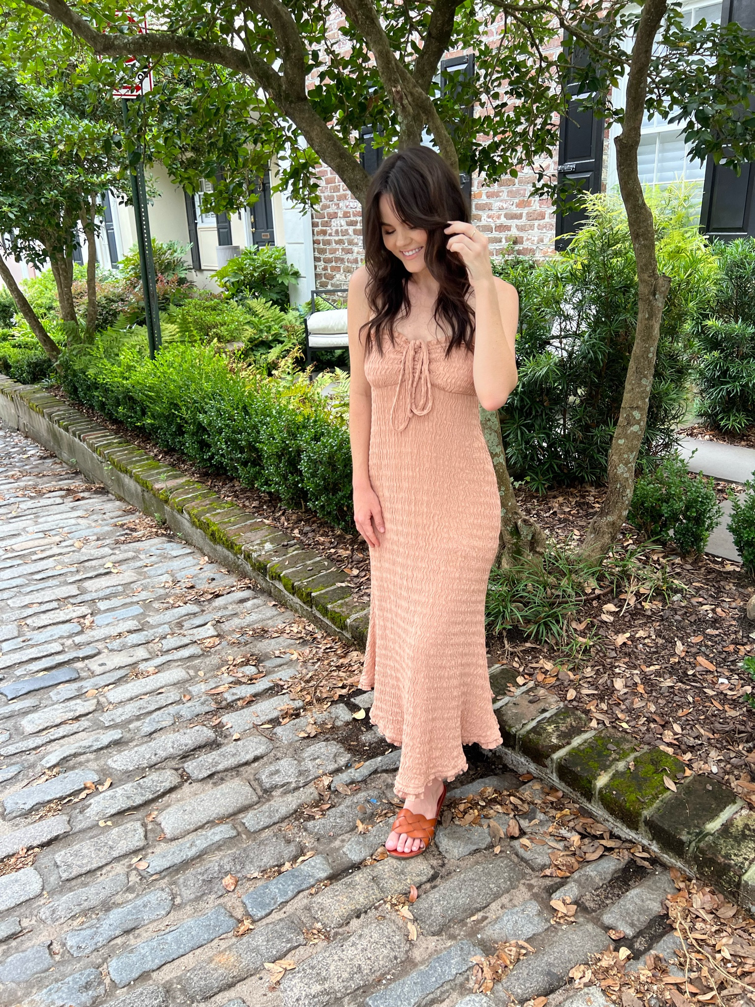 sweet little smocked free people dress + it’s surprisingly comfy 🤍 wearing a small!

#LTKfindsunder100 #LTKtravel #LTKwedding