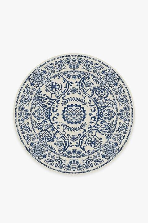 Delphina Delft Blue Rug | Ruggable