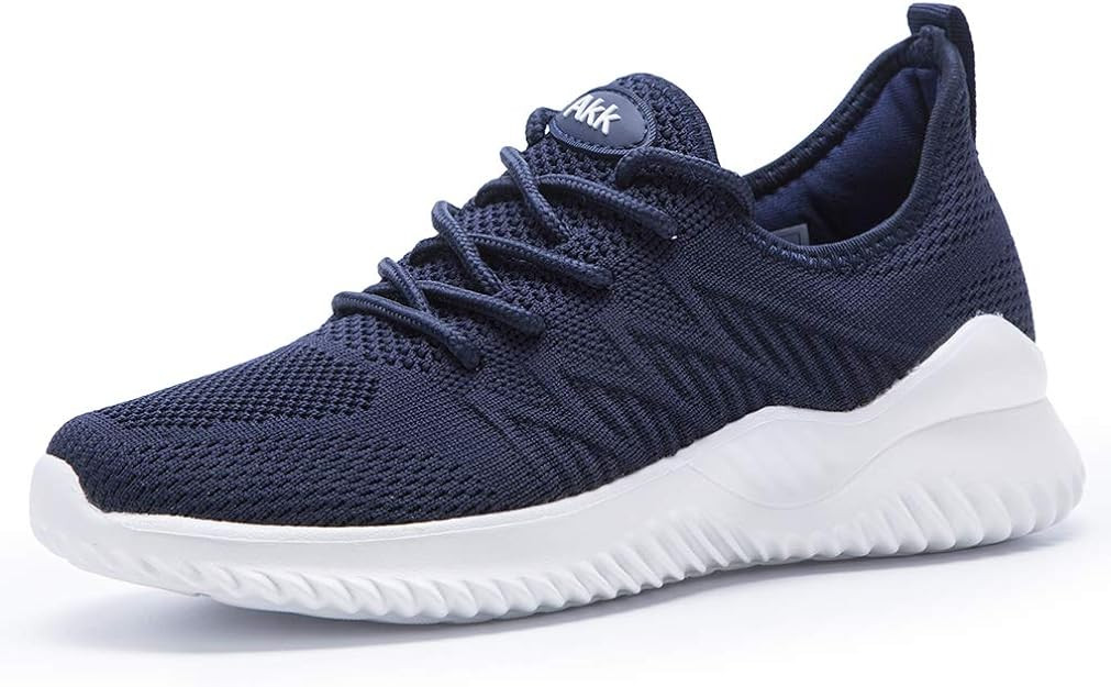 Akk Womens Walking Tennis Shoes - Slip On Memory Foam Lightweight Casual Sneakers for Gym Travel ... | Amazon (US)