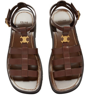 Clea Triomphe gladiator chunky sandal in calfskin - vegetal tanning - CELINE | 24S (APAC/EU)
