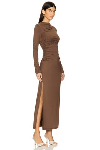 NIA Irina Dress in Chocolate from Revolve.com | Revolve Clothing (Global)