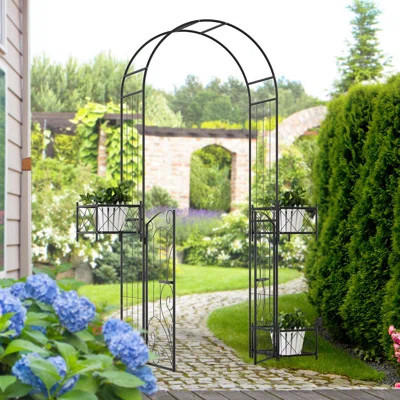 Outsunny 7' Garden Arch Arbor | Wayfair North America