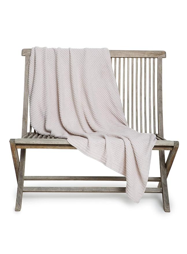 Barefoot Dreams Waffle Throw Blanket Heathered, Home Accessories, Hand Knit Look | Amazon (US)