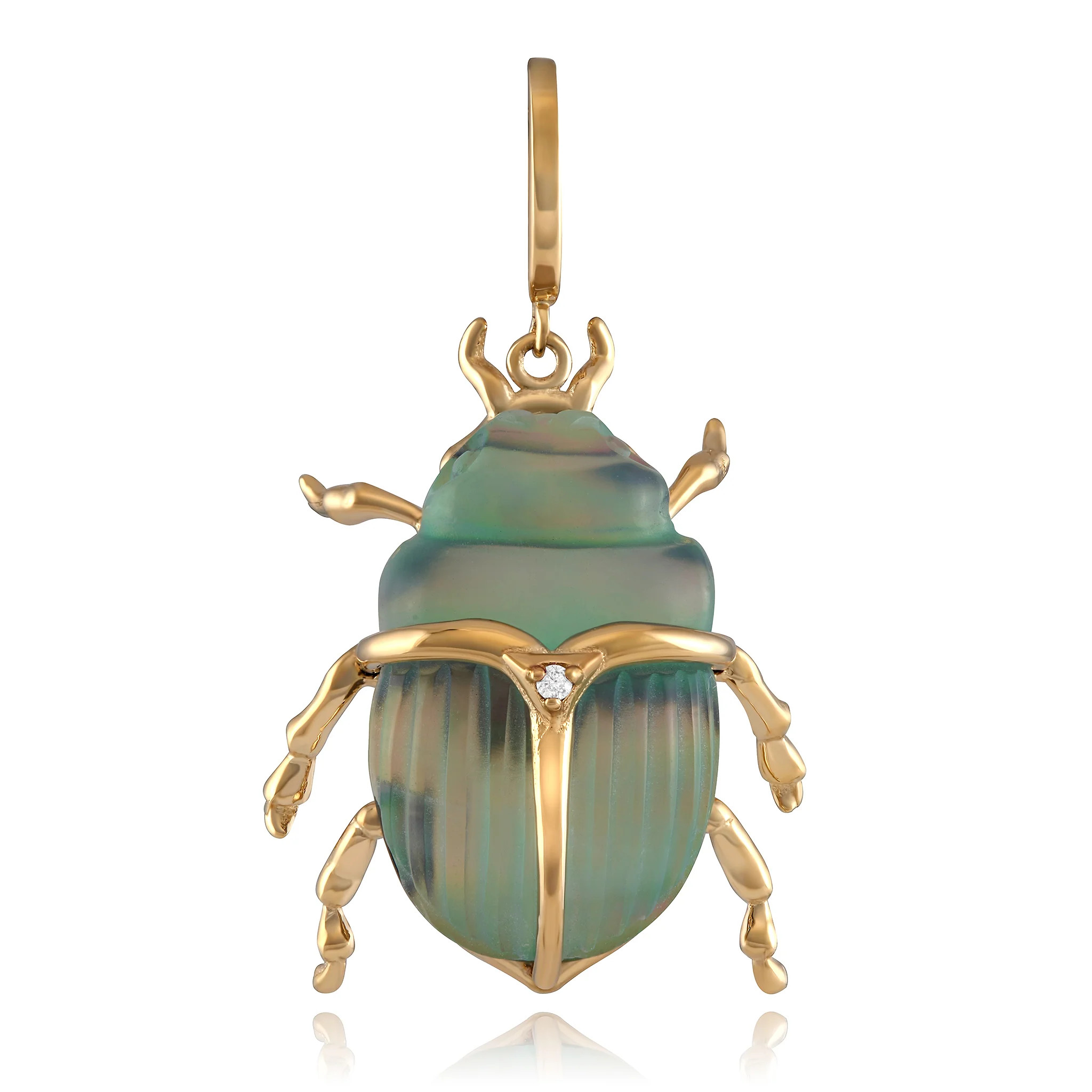 Luminescent Scarab Beetle Charm | Shop.app