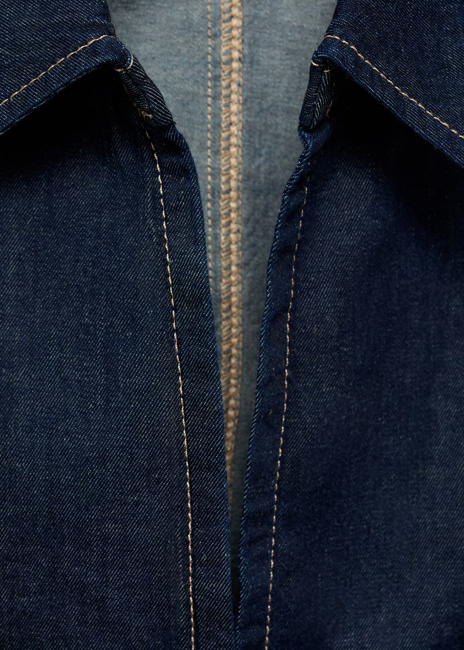 Fitted denim top - Women | MANGO USA | Mango (US/MX/AU)