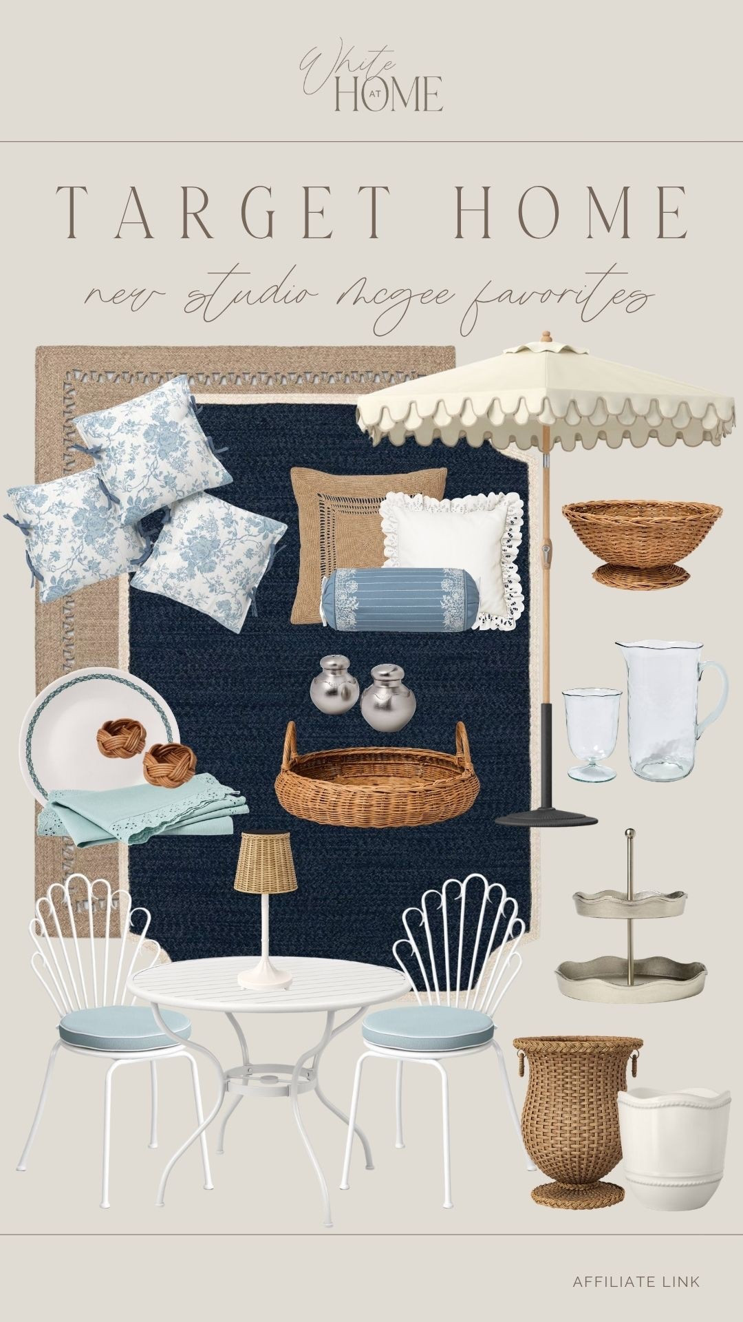 Studio McGee x Target just released a brand new outdoor summer collection and it’s giving all the coastal vibes. I especially love these natural and blue tones combined. Affordable, so pretty, and trendy too! 

#LTKHome