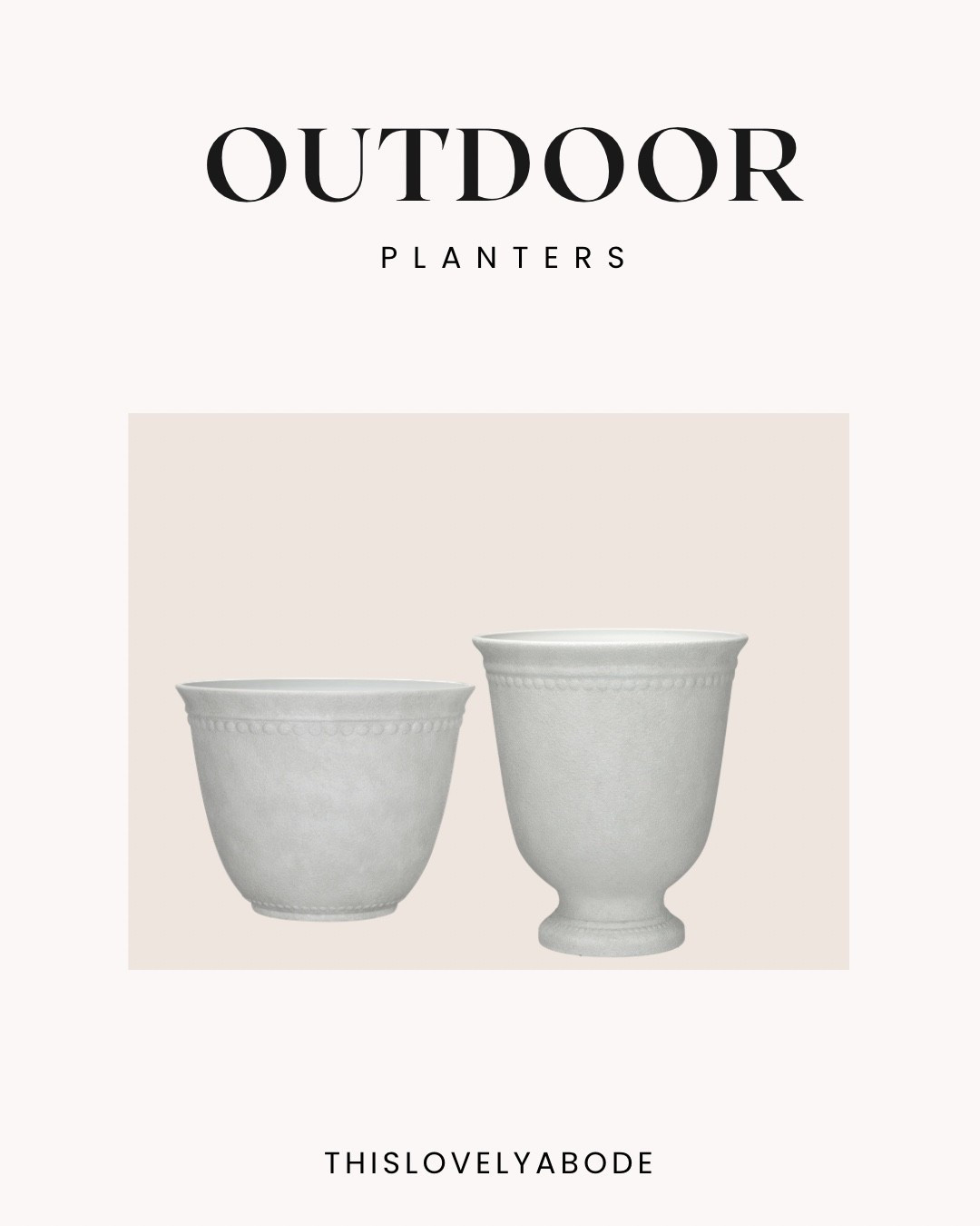 Outdoor planters 
#planters #outdoordecor

#LTKSeasonal #LTKHome