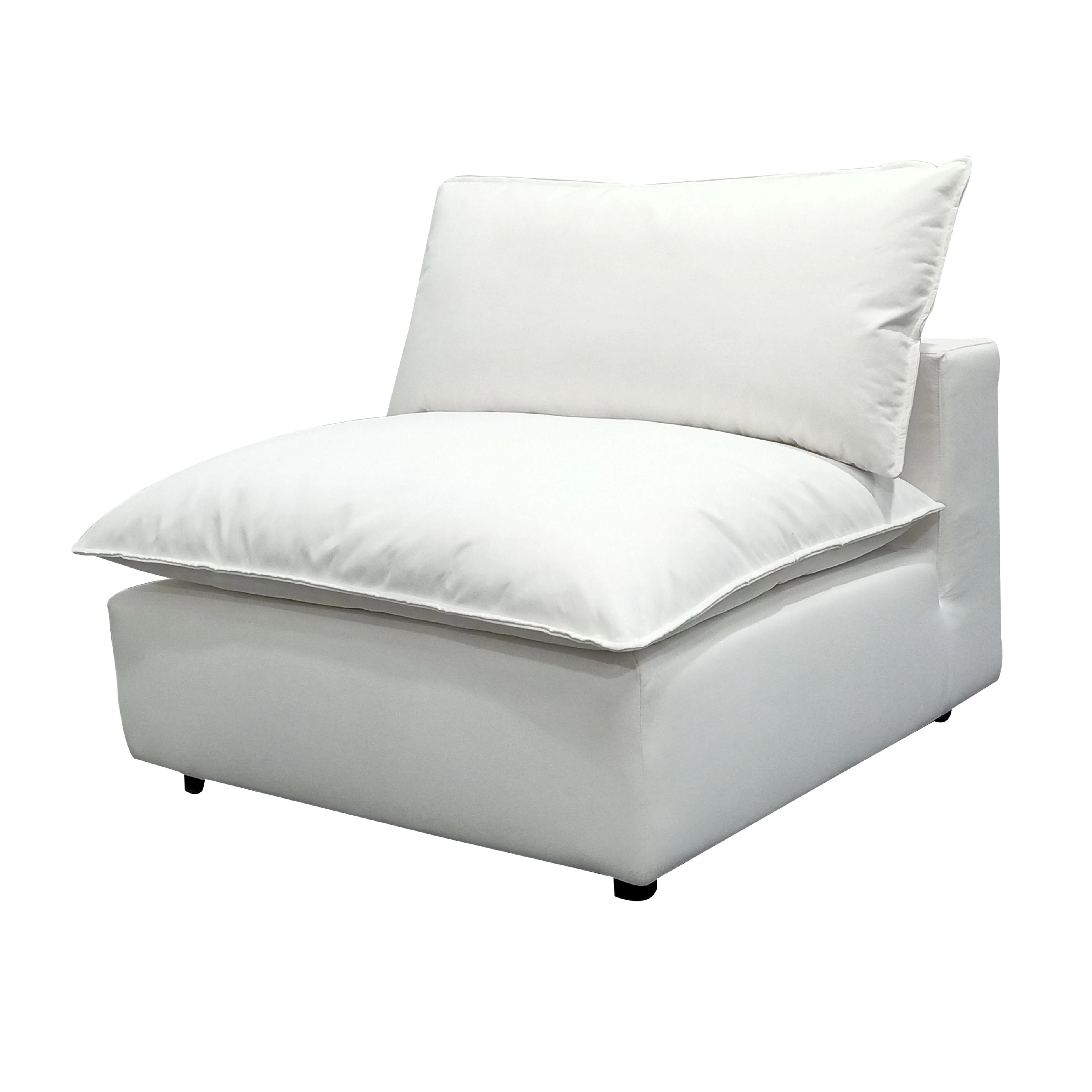 Cali Performance Fabric Modular Armless Chair | TOV Furniture