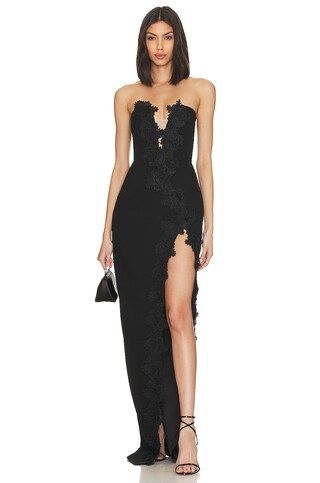 SAU LEE Florence Dress in Black from Revolve.com | Revolve Clothing (Global)