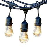Newhouse Lighting Outdoor String Lights with Hanging Sockets | Weatherproof Technology | Incandescen | Amazon (US)