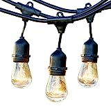Newhouse Lighting Outdoor String Lights with Hanging Sockets | Weatherproof Technology | Incandescen | Amazon (US)