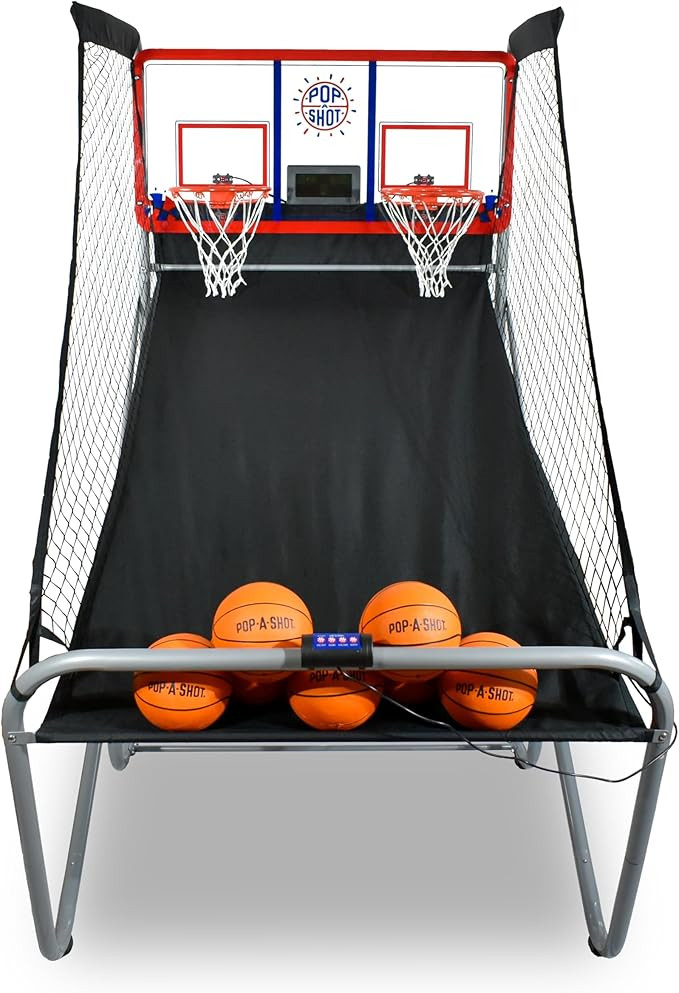 Pop-A-Shot Official Indoor/Outdoor Dual Shot Basketball Arcade Game - Weather Resistant - 16 Diff... | Amazon (US)