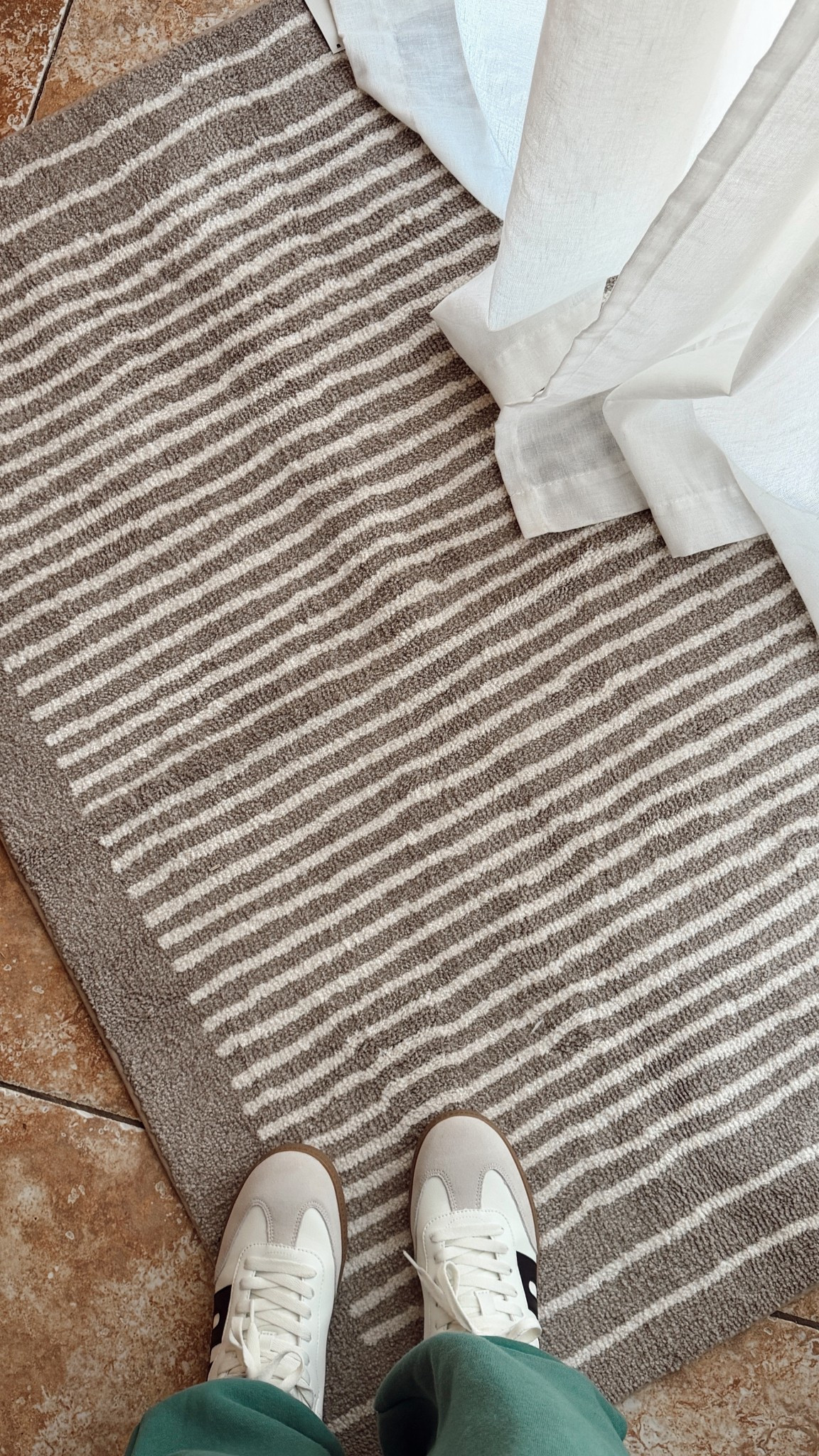 new target rug for my space! i love the brown and white stripes 😍 it’s a thick rug and good quality! on sale this weekend for presidents day!

#LTKSaleAlert #LTKHome