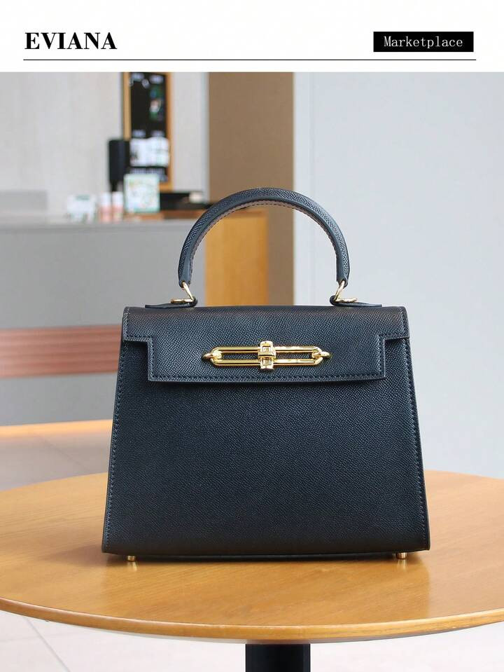 Black Top Handle Purse  | SHEIN