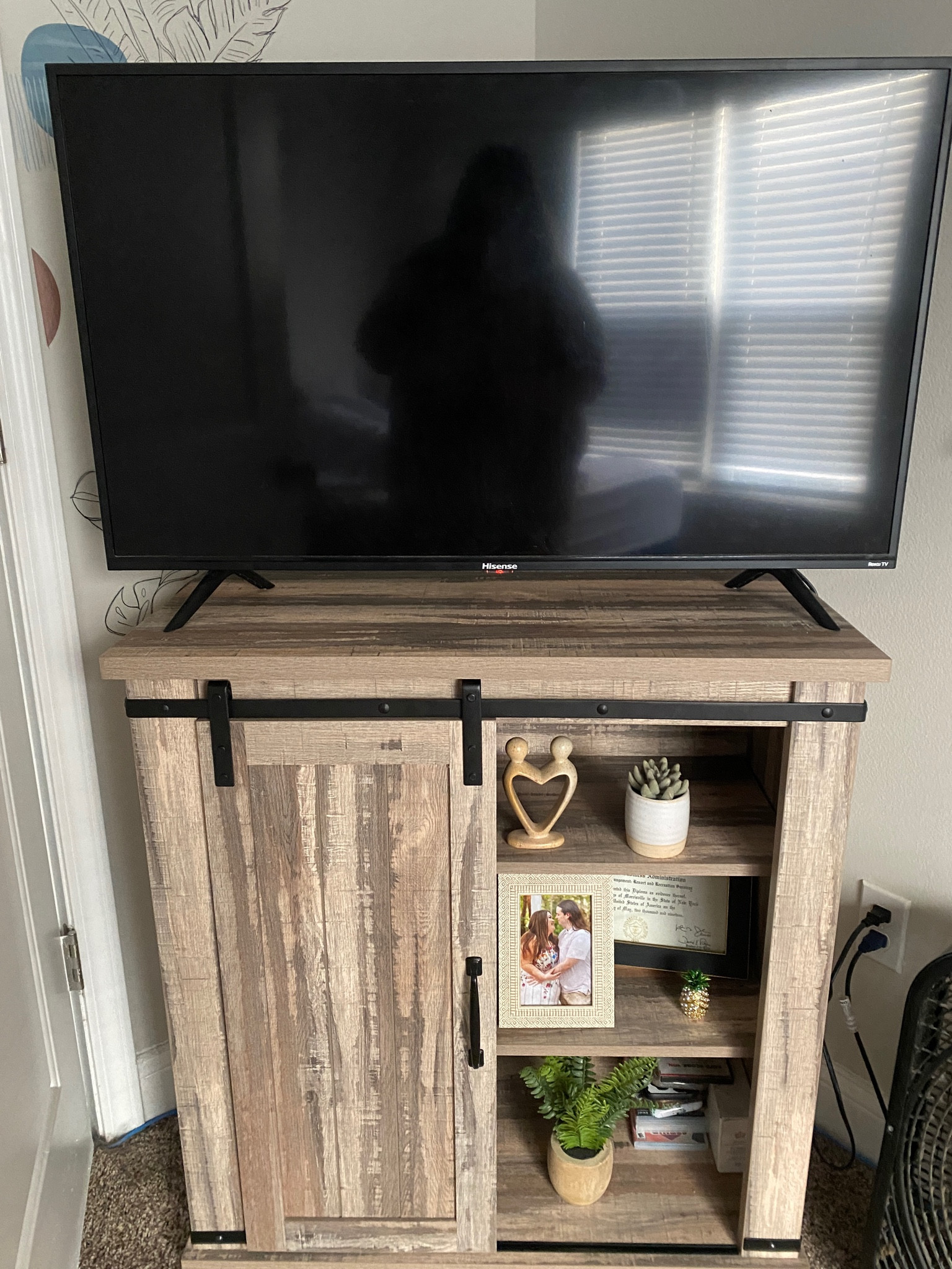 I love this TV stand it really brought the whole bedroom together 😍

#LTKhome #LTKplussize