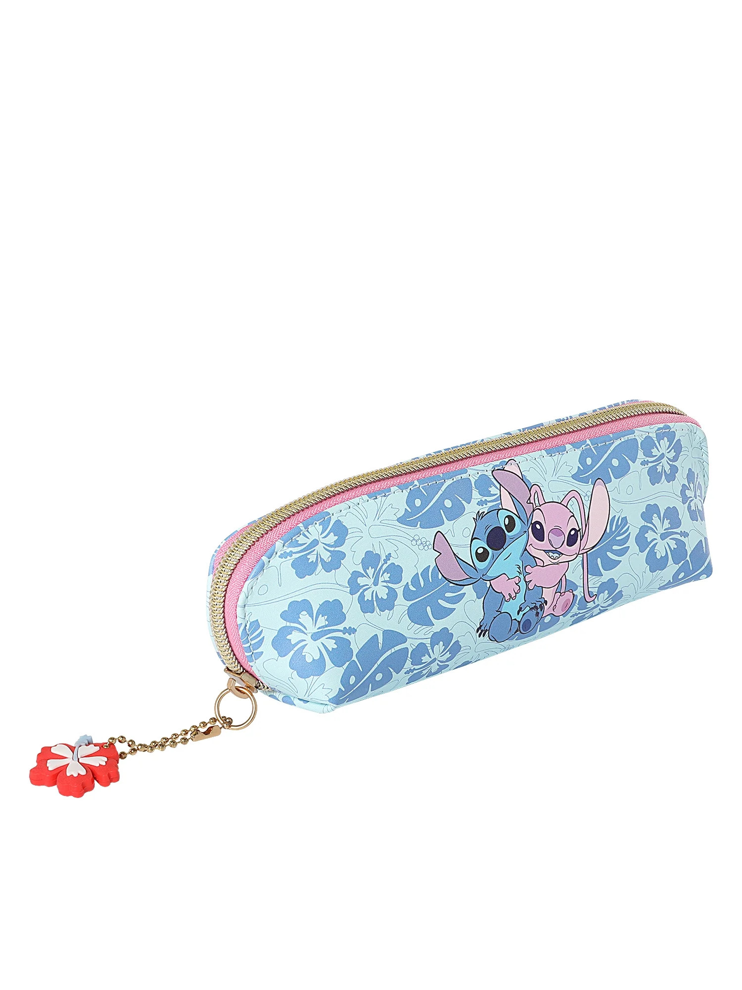Disney Girl’s/Tween Stitch and Angel Small Blue Cosmetic Bag | Walmart (US)